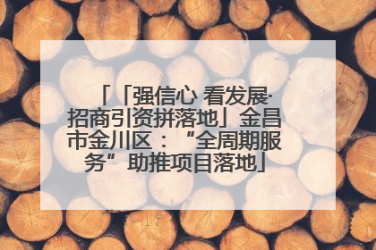 「强信心 看发展·招商引资拼落地」金昌市金川区：“全周期服务”助推项目落地