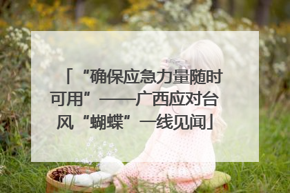 “确保应急力量随时可用”——广西应对台风“蝴蝶”一线见闻