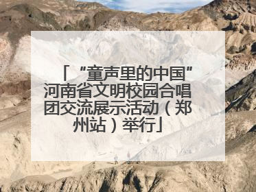 “童声里的中国”河南省文明校园合唱团交流展示活动（郑州站）举行