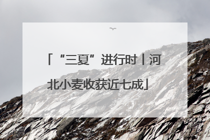 “三夏”进行时丨河北小麦收获近七成