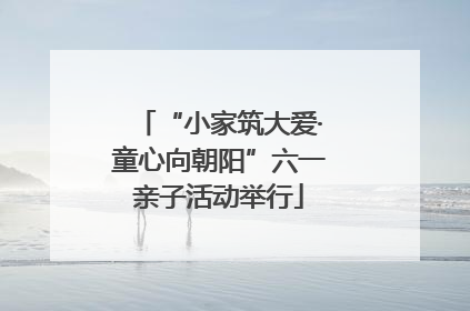 “小家筑大爱·童心向朝阳”六一亲子活动举行