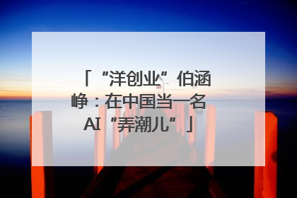 “洋创业”伯涵峥：在中国当一名AI“弄潮儿”