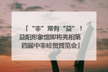 “非”常有“益”！益阳形象馆即将亮相第四届中非经贸博览会