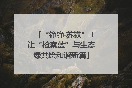 “铮铮·苏铁”！让“检察蓝”与生态绿共绘和谐新篇