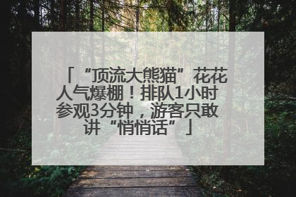 “顶流大熊猫”花花人气爆棚！排队1小时参观3分钟，游客只敢讲“悄悄话”