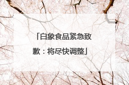 白象食品紧急致歉：将尽快调整