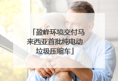 盈峰环境交付马来西亚首批纯电动垃圾压缩车