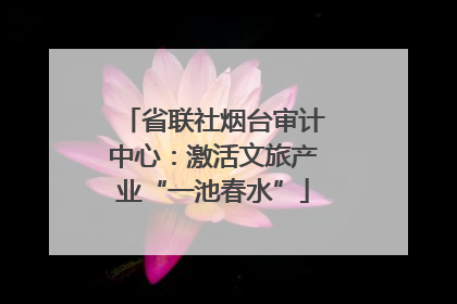 省联社烟台审计中心：激活文旅产业“一池春水”