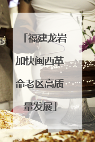 福建龙岩加快闽西革命老区高质量发展