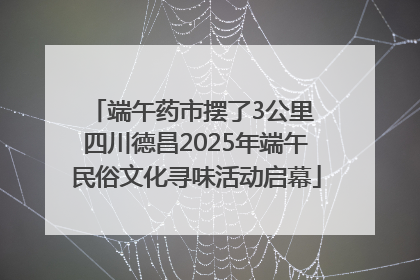 端午药市摆了3公里 四川德昌2025年端午民俗文化寻味活动启幕
