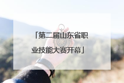 第二届山东省职业技能大赛开幕