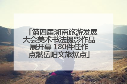 第四届湖南旅游发展大会美术书法摄影作品展开幕 180件佳作点燃岳阳文旅爆点
