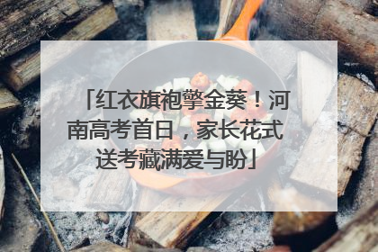 红衣旗袍擎金葵！河南高考首日，家长花式送考藏满爱与盼