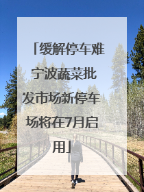 缓解停车难 宁波蔬菜批发市场新停车场将在7月启用