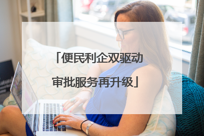 便民利企双驱动 审批服务再升级