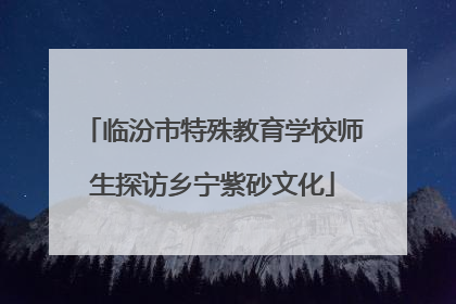 临汾市特殊教育学校师生探访乡宁紫砂文化