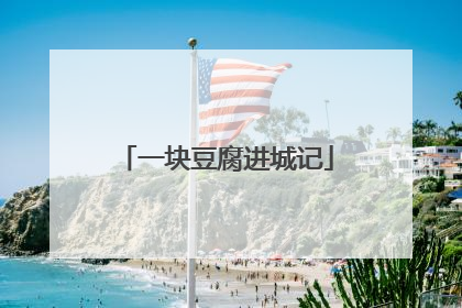 一块豆腐进城记