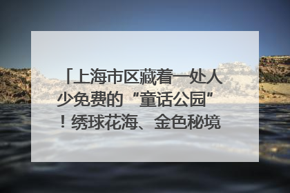 上海市区藏着一处人少免费的“童话公园”！绣球花海、金色秘境……地铁直达→