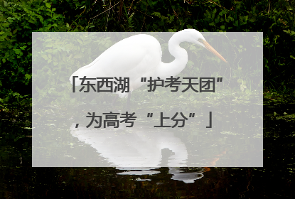 东西湖“护考天团”，为高考“上分”