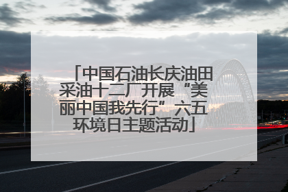 中国石油长庆油田采油十二厂开展“美丽中国我先行”六五环境日主题活动