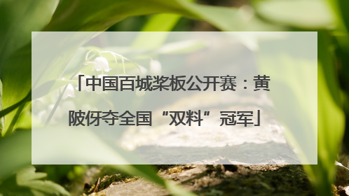 中国百城桨板公开赛：黄陂伢夺全国“双料”冠军