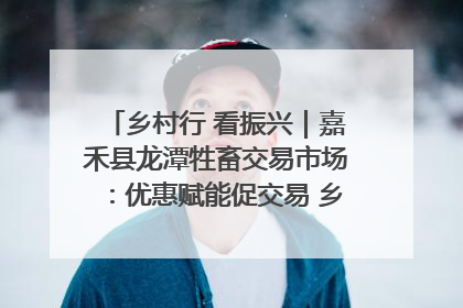 乡村行 看振兴｜嘉禾县龙潭牲畜交易市场：优惠赋能促交易 乡村振兴添动能