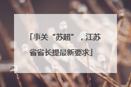 事关“苏超”，江苏省省长提最新要求