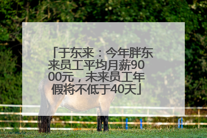 于东来：今年胖东来员工平均月薪9000元，未来员工年假将不低于40天