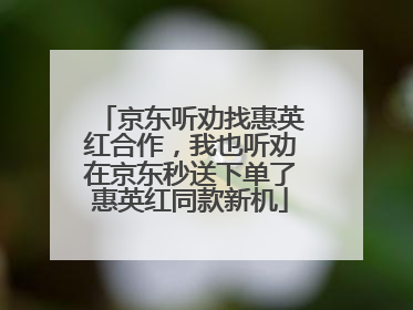 京东听劝找惠英红合作，我也听劝在京东秒送下单了惠英红同款新机