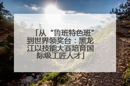 从“鲁班特色班”到世界领奖台：黑龙江以技能大赛培育国际级工匠人才