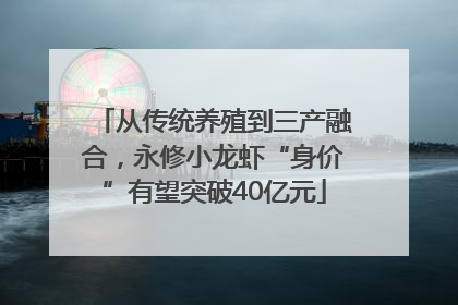 从传统养殖到三产融合，永修小龙虾“身价”有望突破40亿元