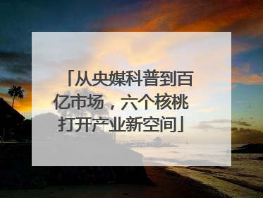 从央媒科普到百亿市场，六个核桃打开产业新空间