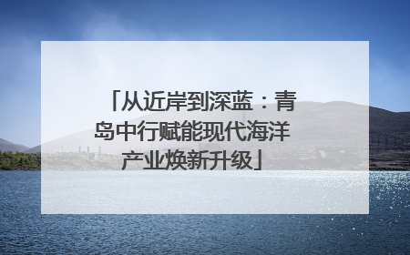 从近岸到深蓝：青岛中行赋能现代海洋产业焕新升级