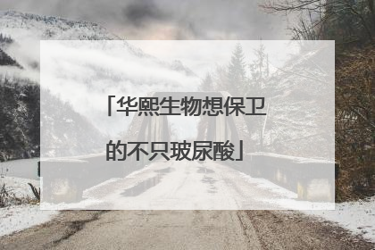 华熙生物想保卫的不只玻尿酸