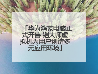 华为鸿蒙电脑正式开售 铠大师虚拟机为用户创造多元应用环境