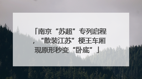 南京“苏超”专列启程，“散装江苏”梗王车厢现原形秒变“卧底”
