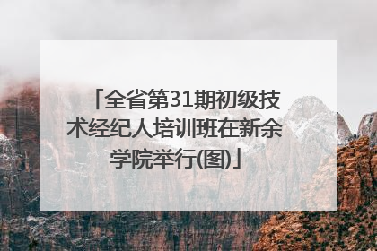 全省第31期初级技术经纪人培训班在新余学院举行(图)