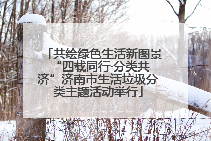 共绘绿色生活新图景 “四载同行·分类共济”济南市生活垃圾分类主题活动举行