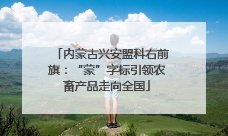 内蒙古兴安盟科右前旗：“蒙”字标引领农畜产品走向全国