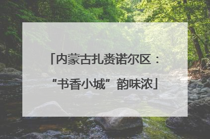 内蒙古扎赉诺尔区：“书香小城”韵味浓