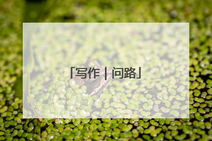 写作｜问路