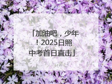 加油吧，少年！2025日照中考首日直击