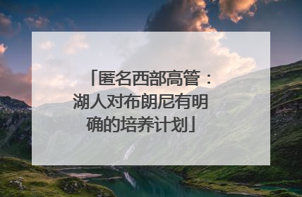 匿名西部高管：湖人对布朗尼有明确的培养计划
