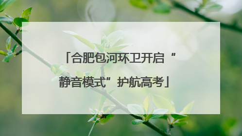 合肥包河环卫开启“静音模式”护航高考