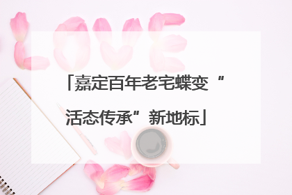 嘉定百年老宅蝶变“活态传承”新地标