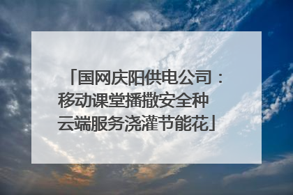 国网庆阳供电公司：移动课堂播撒安全种 云端服务浇灌节能花