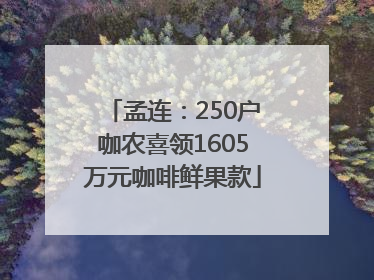 孟连：250户咖农喜领1605万元咖啡鲜果款