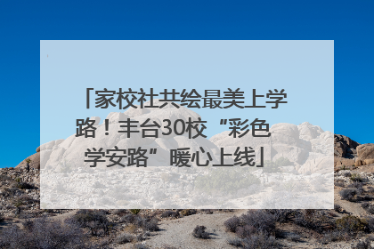 家校社共绘最美上学路！丰台30校“彩色学安路”暖心上线