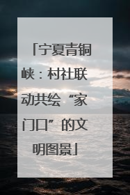 宁夏青铜峡：村社联动共绘“家门口”的文明图景