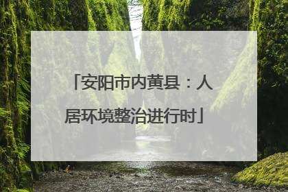 安阳市内黄县：人居环境整治进行时